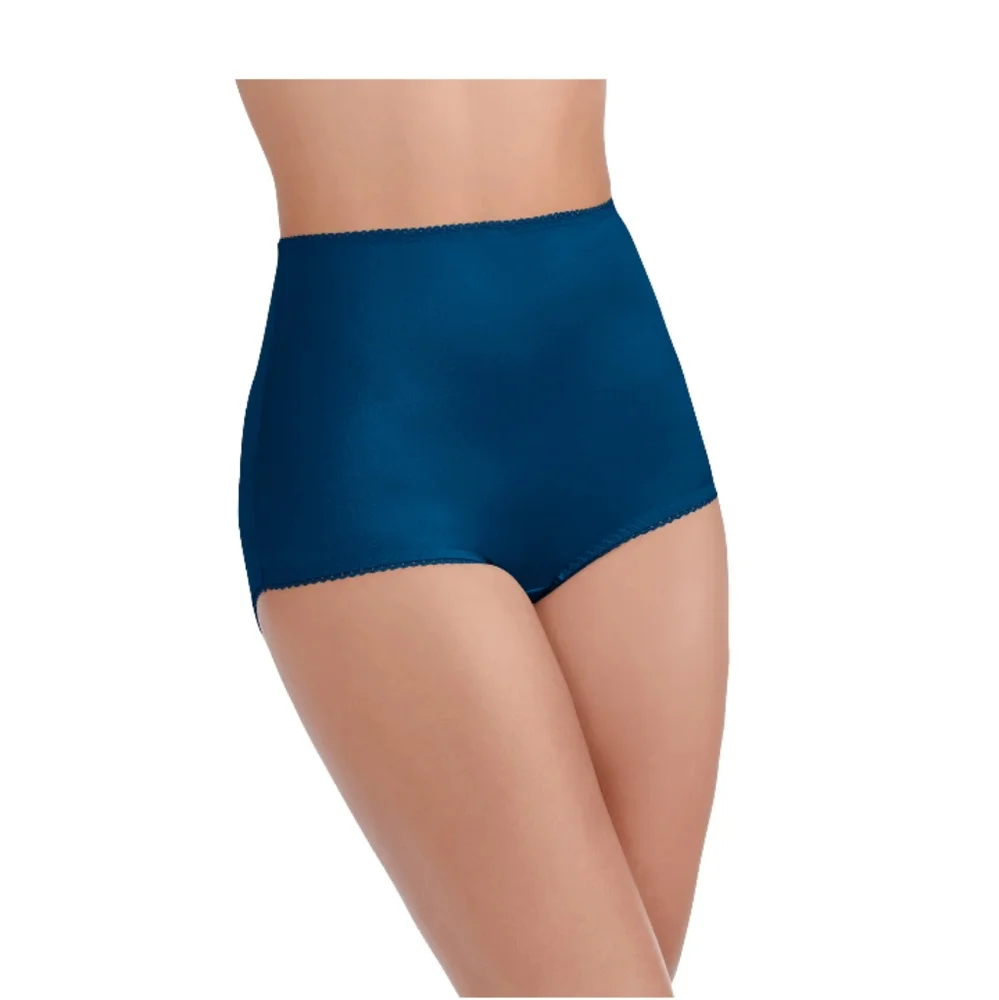 Six High-Waisted Briefs in Navy, White, and Gray - Picture 5 of 7